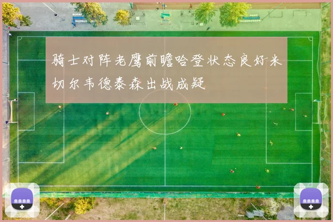 骑士对阵老鹰前瞻哈登状态良好米切尔韦德泰森出战成疑